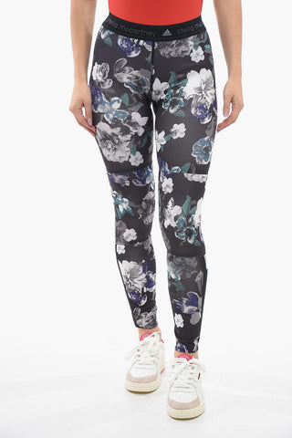 ADIDAS Running Leggings with Floral Motif