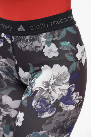 ADIDAS Running Leggings with Floral Motif