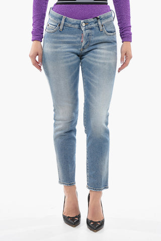 Cropped JENNIFER Denims with Light Wash 15cm