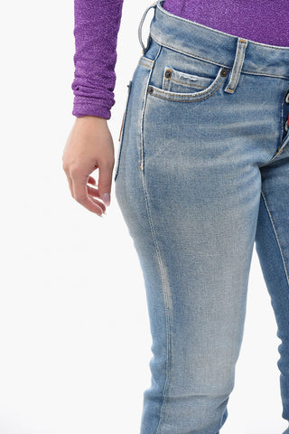 Cropped JENNIFER Denims with Light Wash 15cm