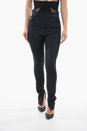 Stretch-Leggings Mit 5 Taschen Und Reißverschlüssen Am Knöchel