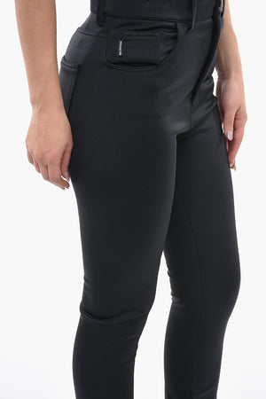 Stretch-Leggings Mit 5 Taschen Und Reißverschlüssen Am Knöchel