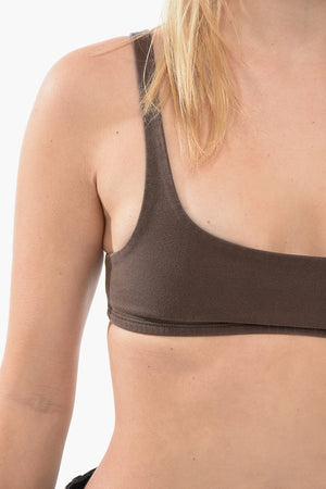 Reggiseno a Fascia in Cotone Stretch