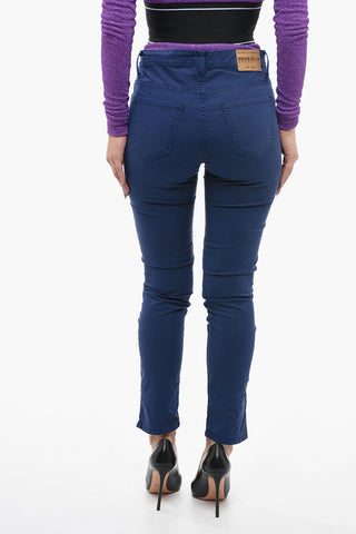 PENN-RICH 5 Pockets Stretch Cotton Capri Pants