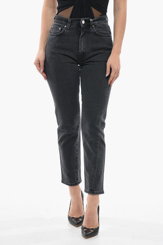 High-waisted TWISTED SEAM Slim Fit Denims 13cm