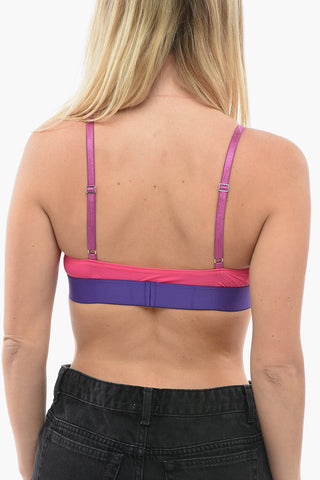 Triangle Bikini Top with Logoed Band
