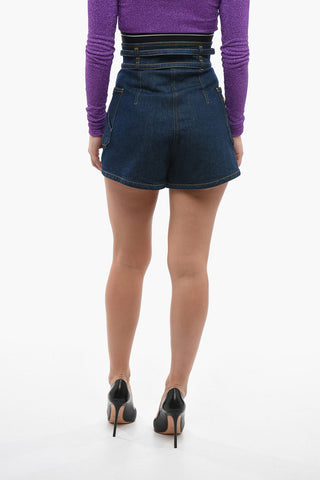 Denim CAMILLE Shorts with High Waist
