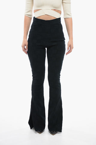 Jacquard Terry Bootcut Pants