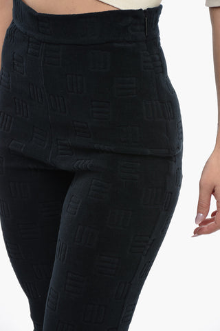 Jacquard Terry Bootcut Pants