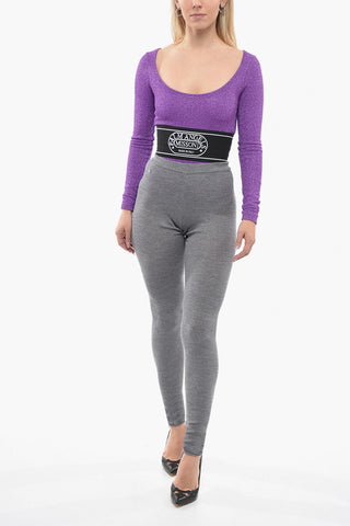 Ribbed Virgin Wool Leggings