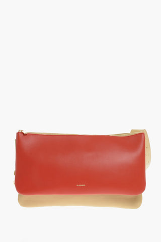 Soft Leather Two-toned Crossbody Bag
