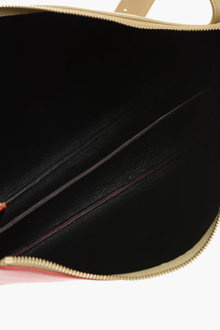 Soft Leather Two-toned Crossbody Bag