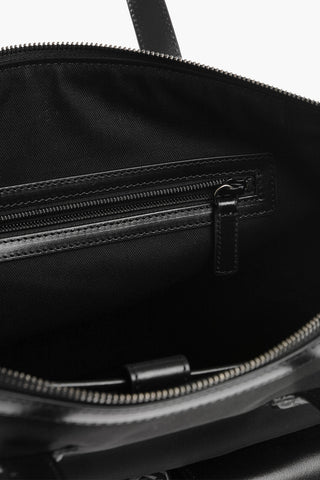 LA GRECA Patterned Handbag with Leather Detailing