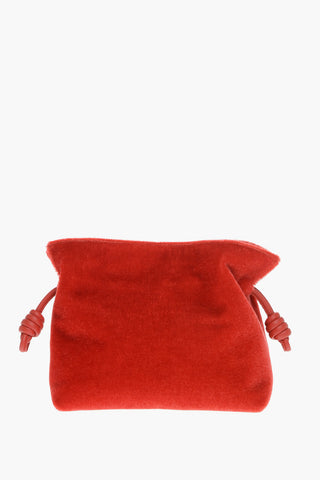 Clutch FLAMENCO in Mohair con Coulisse in Pelle