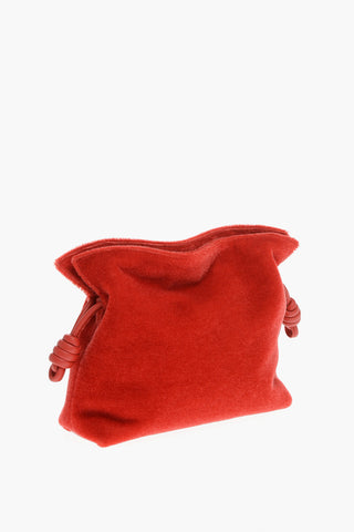 Clutch FLAMENCO in Mohair con Coulisse in Pelle