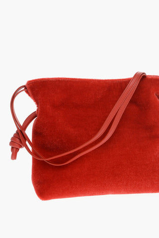 Clutch FLAMENCO in Mohair con Coulisse in Pelle