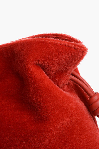 Clutch FLAMENCO in Mohair con Coulisse in Pelle