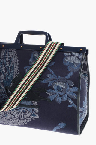 Borsa Tote LOVE TROTTER in Jacquard con Fantasia Pegaso