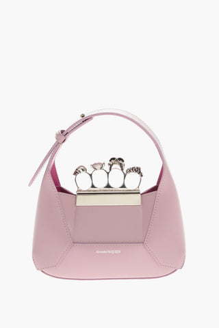 Leather JEWEL KNUCKLES Hobo Bag