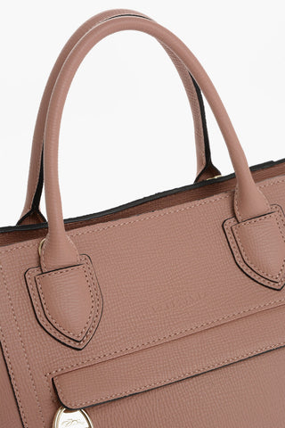 Borsa a Mano MAILBOX in Pelle Martellata con Tasca Esterna