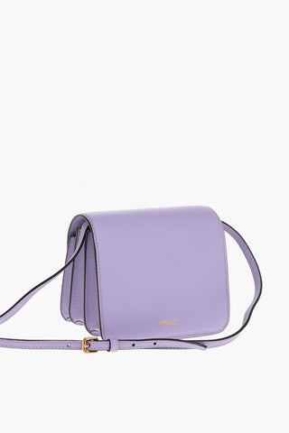 Grained Leather LA MEDUSA Bag with Embossed Logo