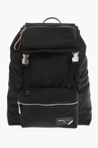 Zaino in Nylon con Tasche Esterne