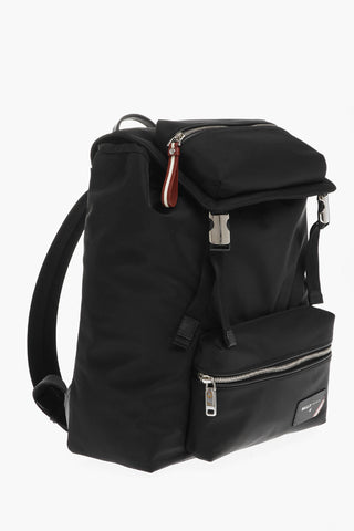 Zaino in Nylon con Tasche Esterne