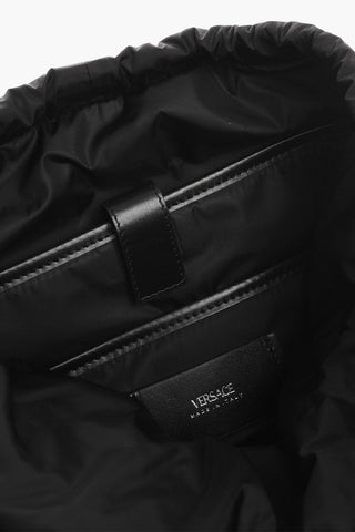 Barocco Patterned Backpack with Medusa Application
