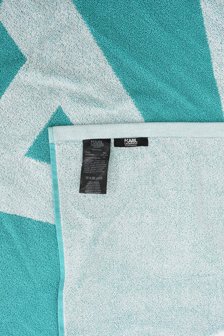 Two-Tone Terry-Cotton Beach Towel