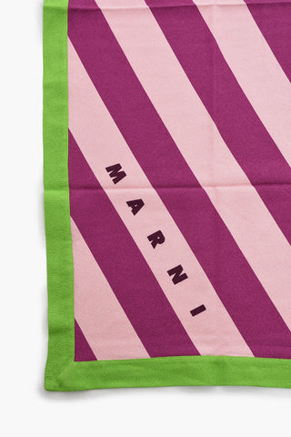 Striped Towel with Embroidery Logo