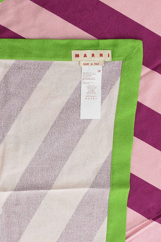 Striped Towel with Embroidery Logo