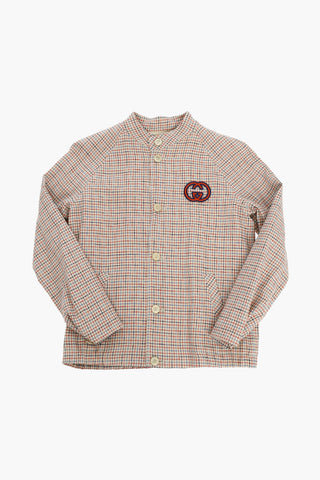 Checked Linen Overshirt