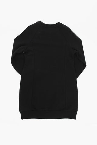 Golden Buttons Sweat Dress
