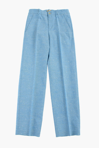 Cotton Pants with Belt Loops