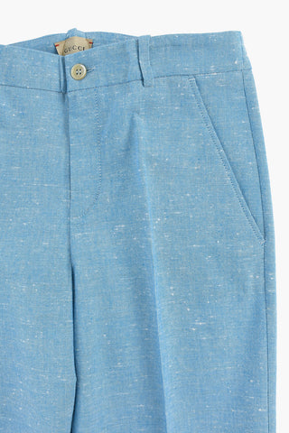 Cotton Pants with Belt Loops