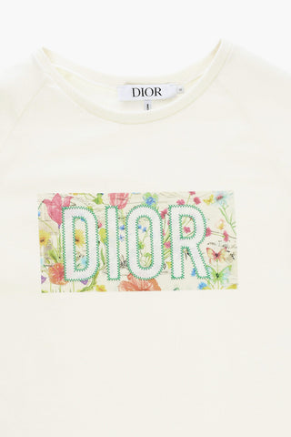 Solid Color Tee Dress with Embroidered Logo