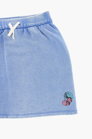 Brushed Cotton Skirt with Elastic Waistband