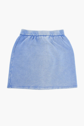 Brushed Cotton Skirt with Elastic Waistband