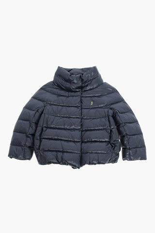 Solid Color Down Jacket with Hidden Closure