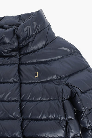 Solid Color Down Jacket with Hidden Closure