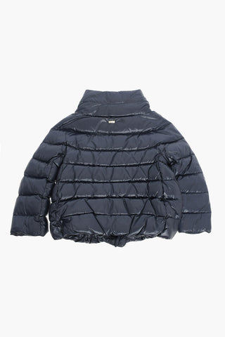 Solid Color Down Jacket with Hidden Closure