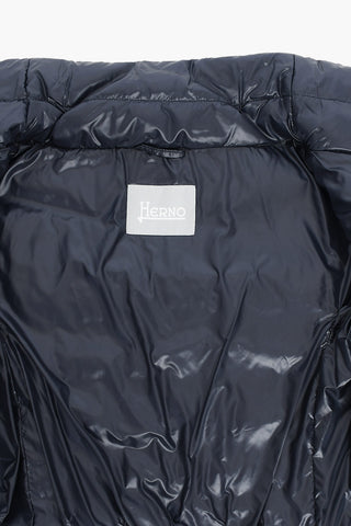 Solid Color Down Jacket with Hidden Closure