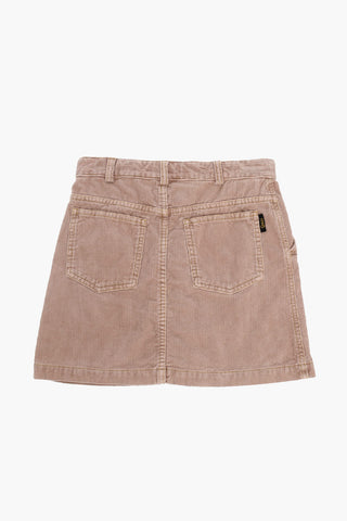 Corduroy Skirt with Golden Details