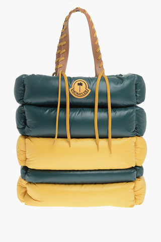 PALM ANGELS GENIUS Borsa Tote Trapuntata con Dettaglio Lacci