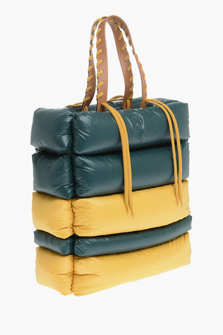 PALM ANGELS GENIUS Borsa Tote Trapuntata con Dettaglio Lacci