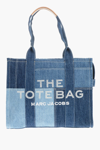 Borsa Shopper THE DENIM TOTE in Jeans Patchwork