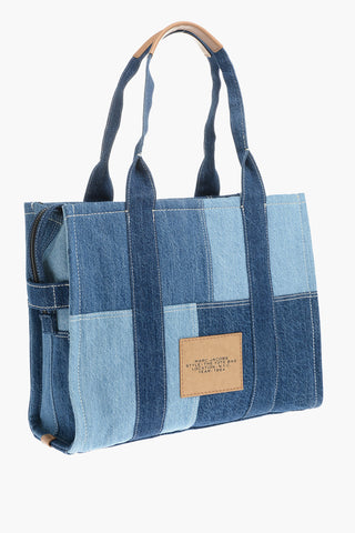 Borsa Shopper THE DENIM TOTE in Jeans Patchwork
