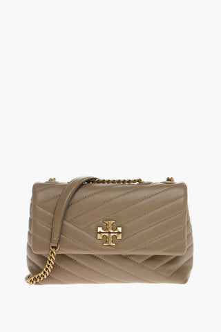 Borsa a Spalla KIRA in Chevron con Logo Goffrato
