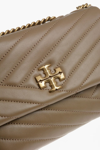 Borsa a Spalla KIRA in Chevron con Logo Goffrato