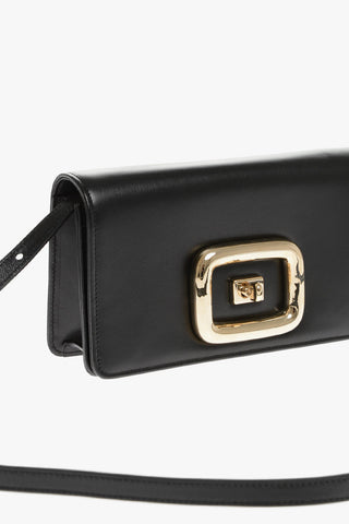 Embossed Logo VIV CHOC Leather Crossbody Bag